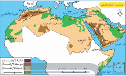 يحدد إطار الخارطة بعد الانتهاء من رسمها.