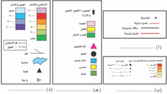 يحدد إطار الخارطة بعد الانتهاء من رسمها