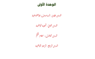 ملخص اجتماعيات رابع ابتدائي فصل أول أ. أحمد الكناني